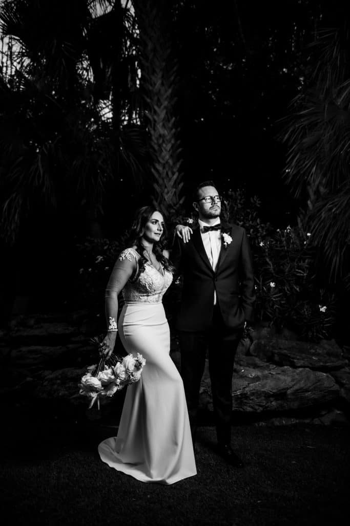 bride and groom portrait