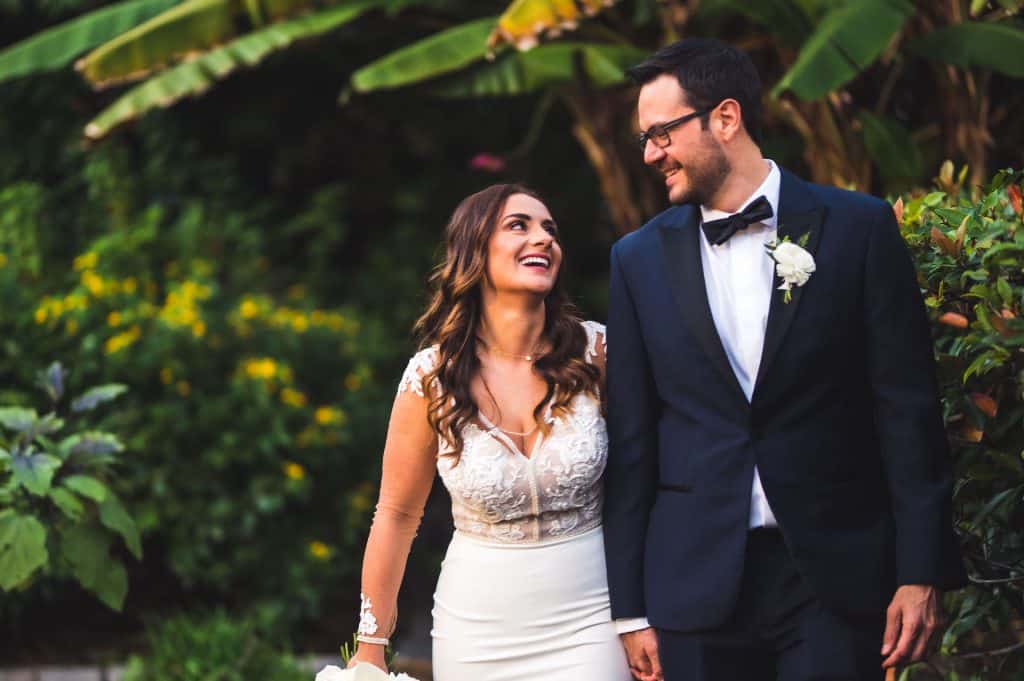bride and groom portrait