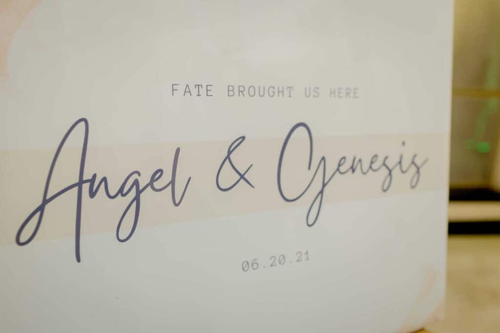 wedding welcome sign