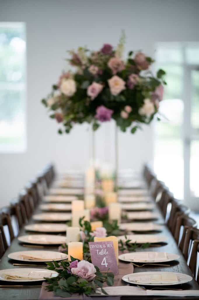 wedding farm table