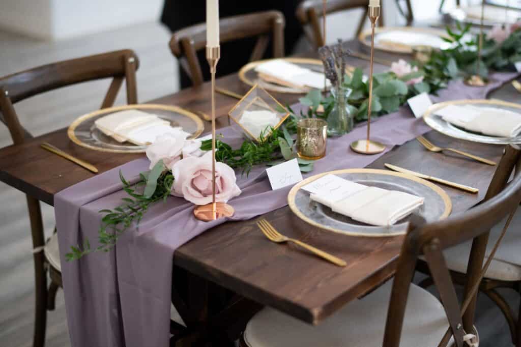 lavender wedding decor