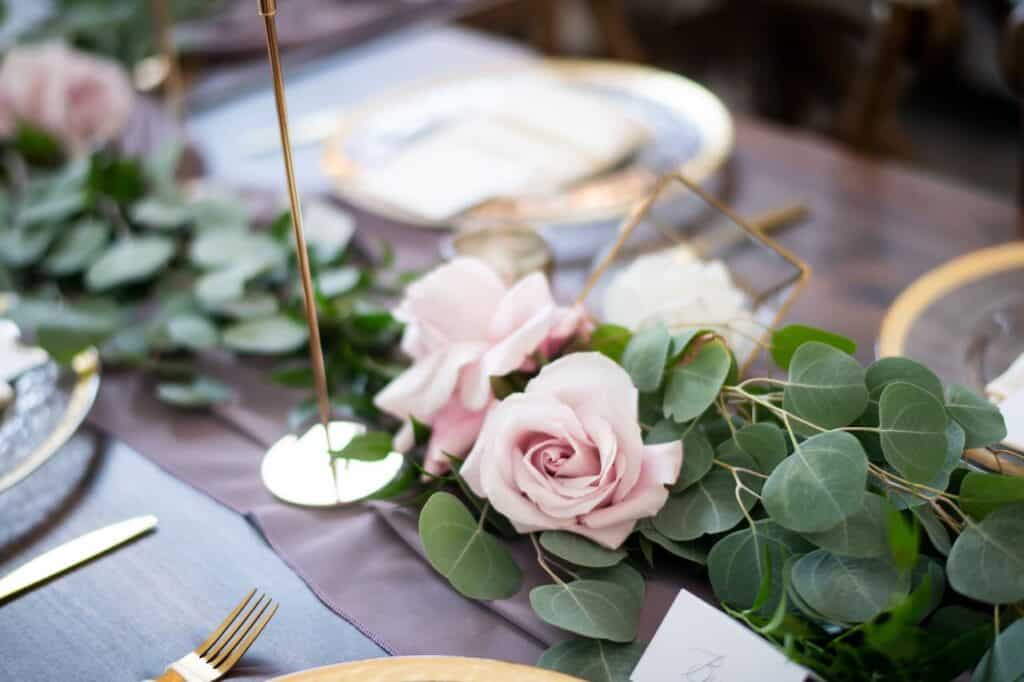 pink lavender wedding