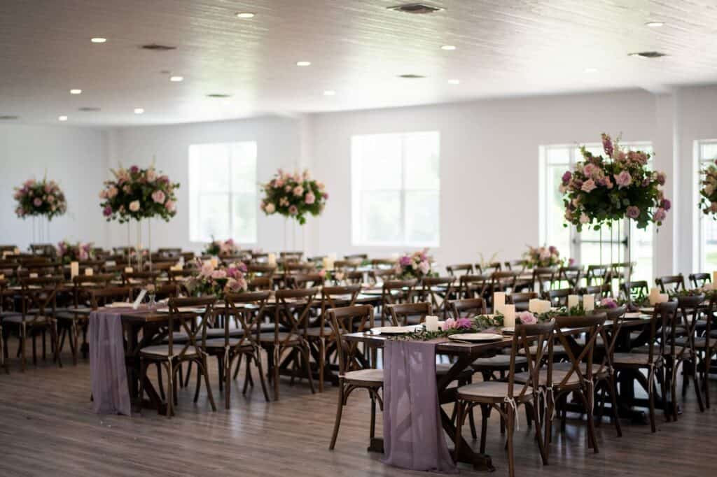 lavender bohemian wedding