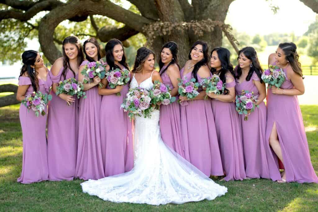 lavender bridesmaid dress