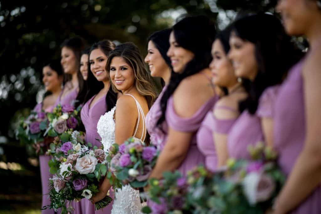 purple bridesmaid dresses