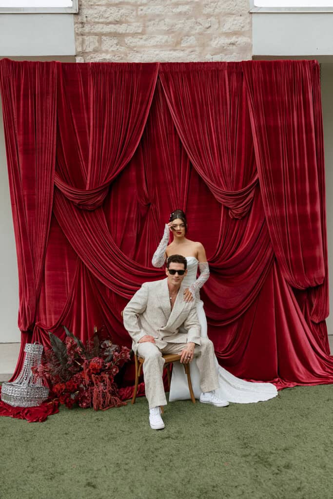 burgundy red wedding