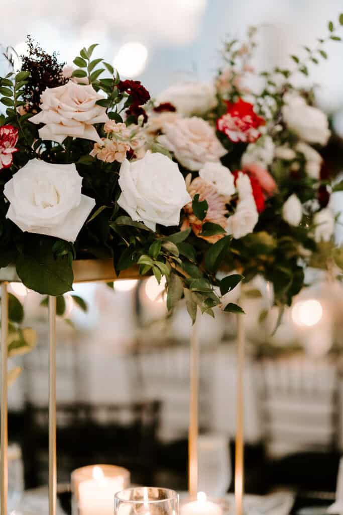 Mitra & Aliakbar black, white and red wedding at the Grand Galvez in Galveston, planned by Épris Events – photo by Erika Geier Photography