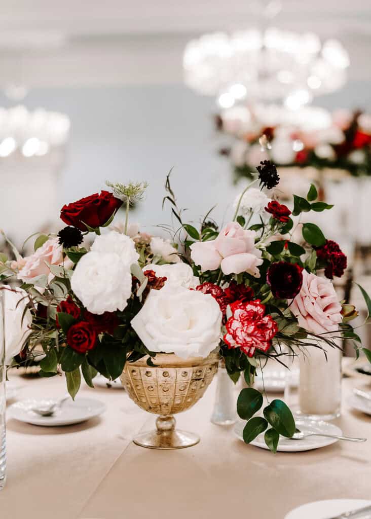 Mitra & Aliakbar black, white and red wedding at the Grand Galvez in Galveston, planned by Épris Events – photo by Erika Geier Photography