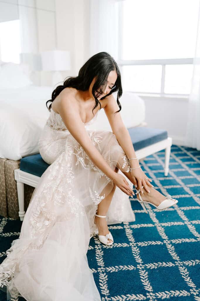 Mitra & Aliakbar black, white and red wedding at the Grand Galvez in Galveston, planned by Épris Events – photo by Erika Geier Photography