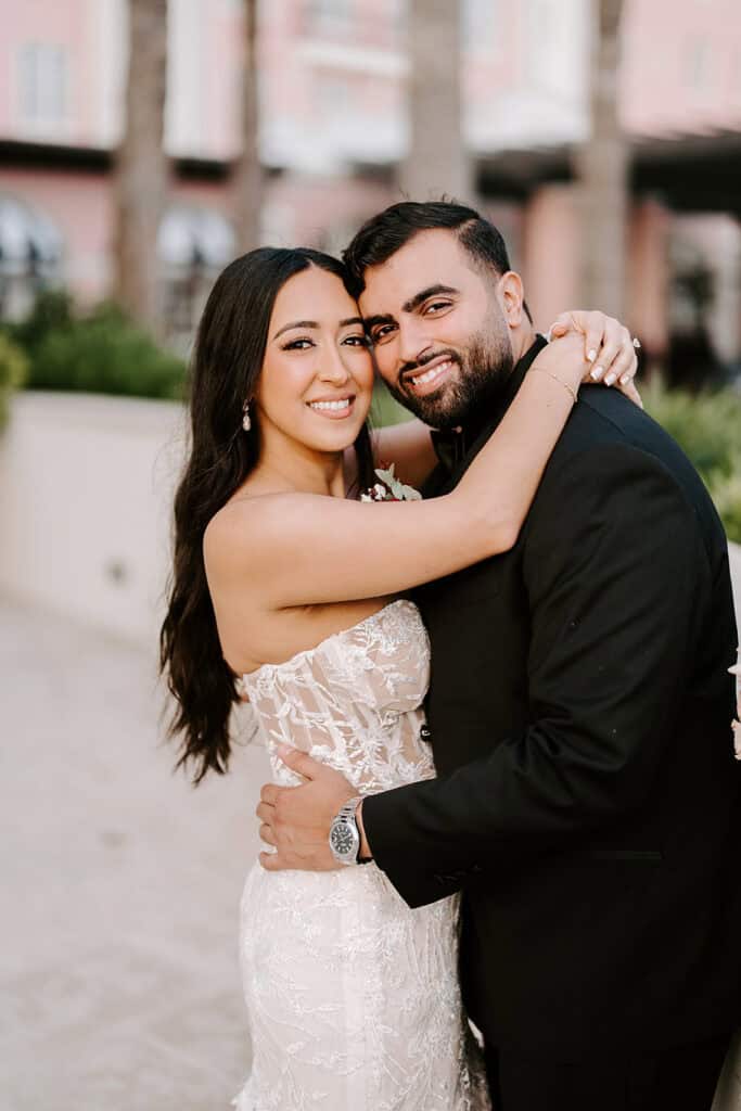Mitra & Aliakbar black, white and red wedding at the Grand Galvez in Galveston, planned by Épris Events – photo by Erika Geier Photography