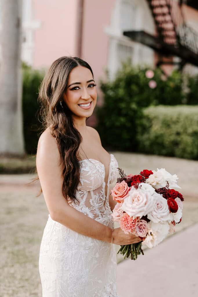 Mitra & Aliakbar black, white and red wedding at the Grand Galvez in Galveston, planned by Épris Events – photo by Erika Geier Photography