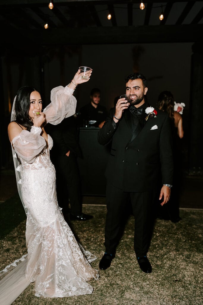Mitra & Aliakbar black, white and red wedding at the Grand Galvez in Galveston, planned by Épris Events – photo by Erika Geier Photography