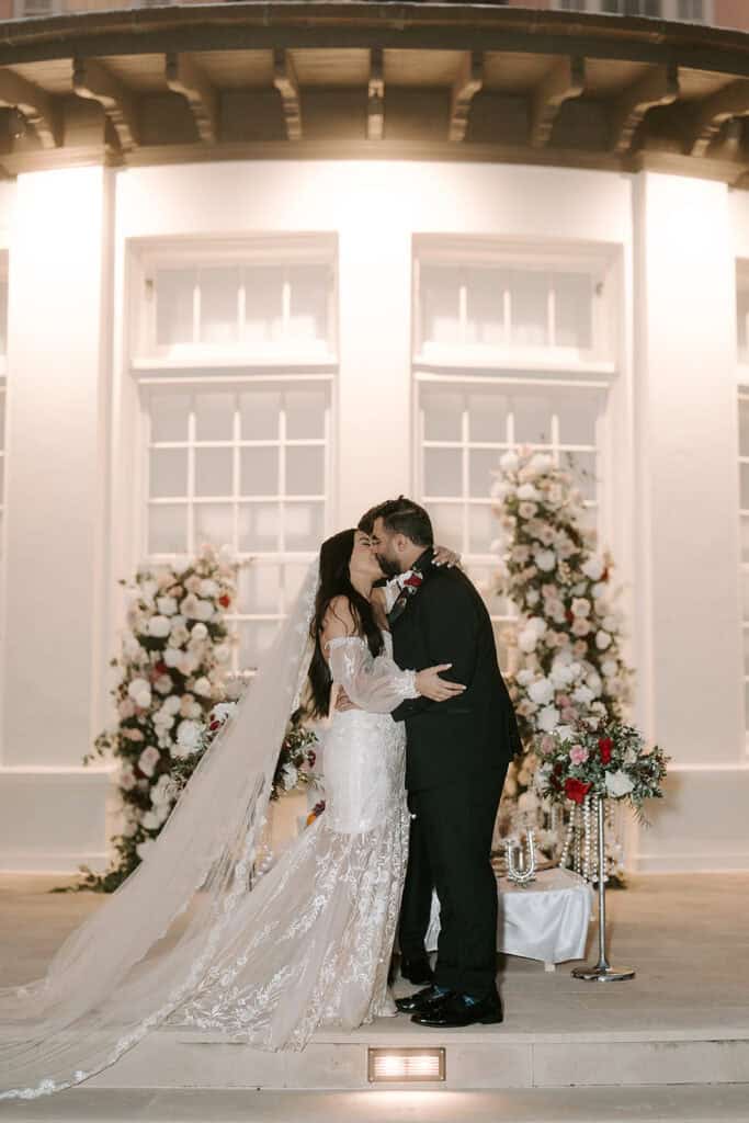 Mitra & Aliakbar black, white and red wedding at the Grand Galvez in Galveston, planned by Épris Events – photo by Erika Geier Photography