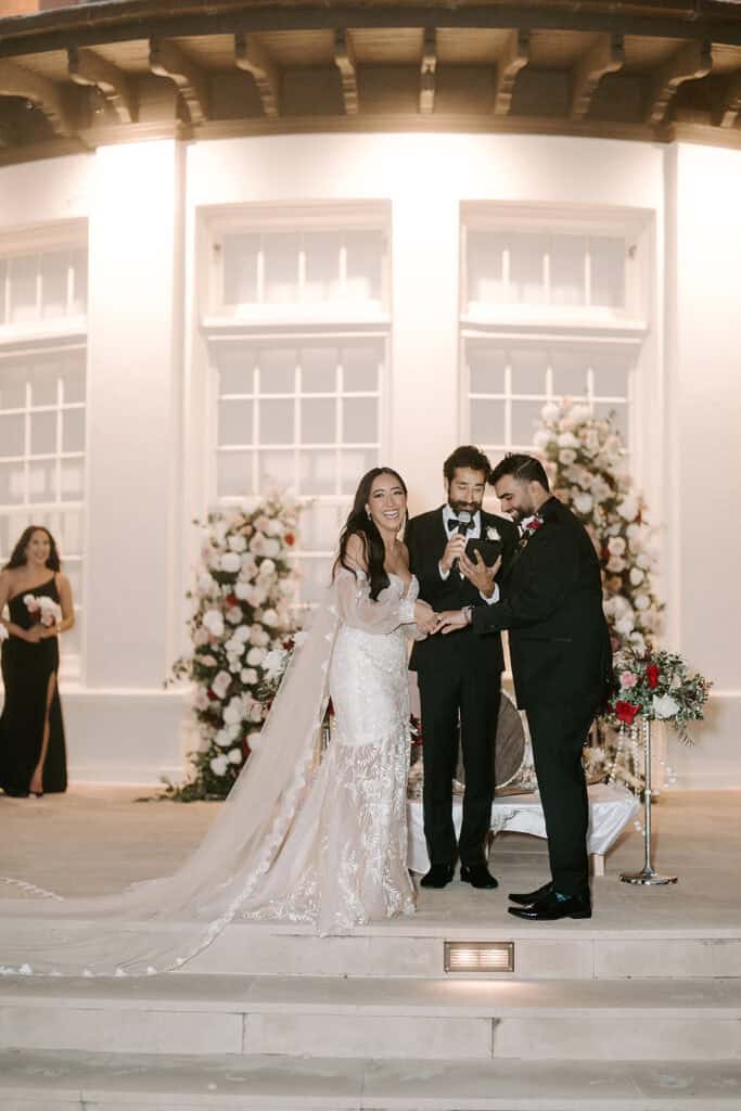 Mitra & Aliakbar black, white and red wedding at the Grand Galvez in Galveston, planned by Épris Events – photo by Erika Geier Photography