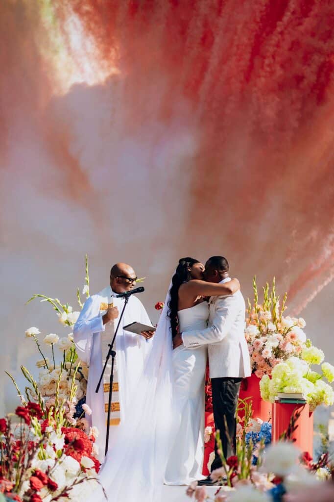 Mmesoma & Sean luxury Nigerian wedding at Chateau Nouvelle in Houston, planned by Épris Events – photo by Color Du Jour Photography