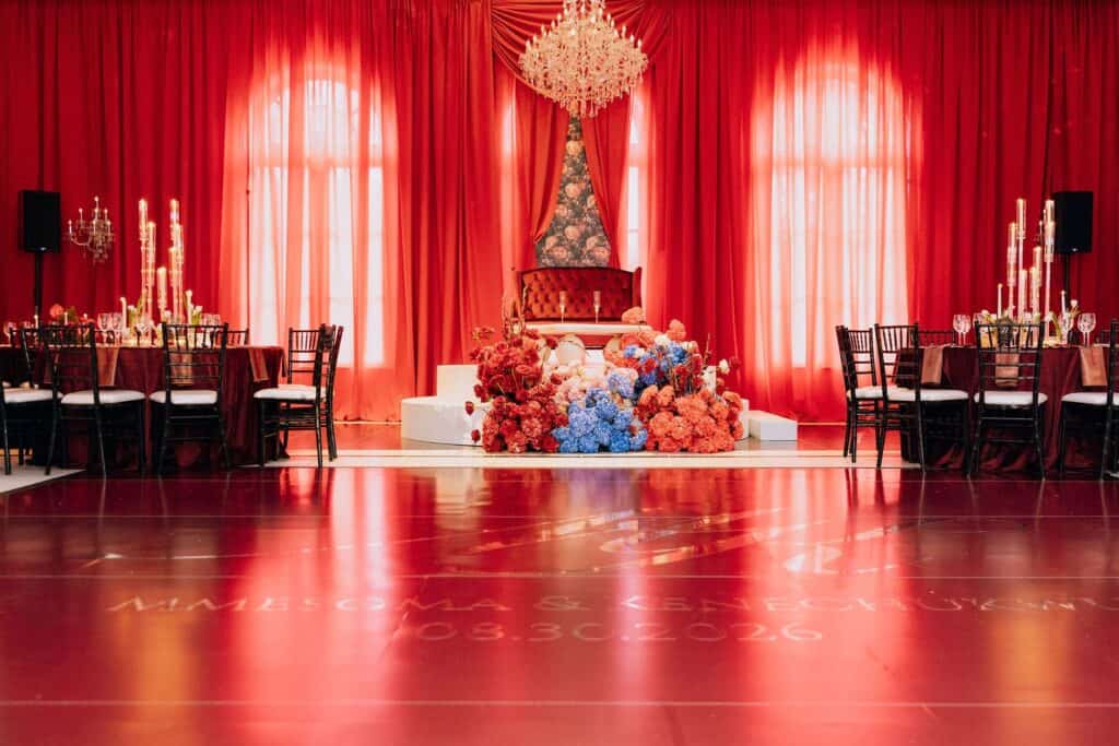 Mmesoma & Sean luxury Nigerian wedding at Chateau Nouvelle in Houston, planned by Épris Events – photo by Color Du Jour Photography