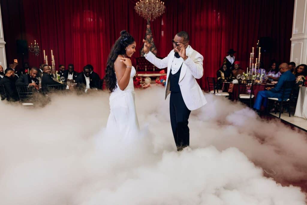 Mmesoma & Sean luxury Nigerian wedding at Chateau Nouvelle in Houston, planned by Épris Events – photo by Color Du Jour Photography